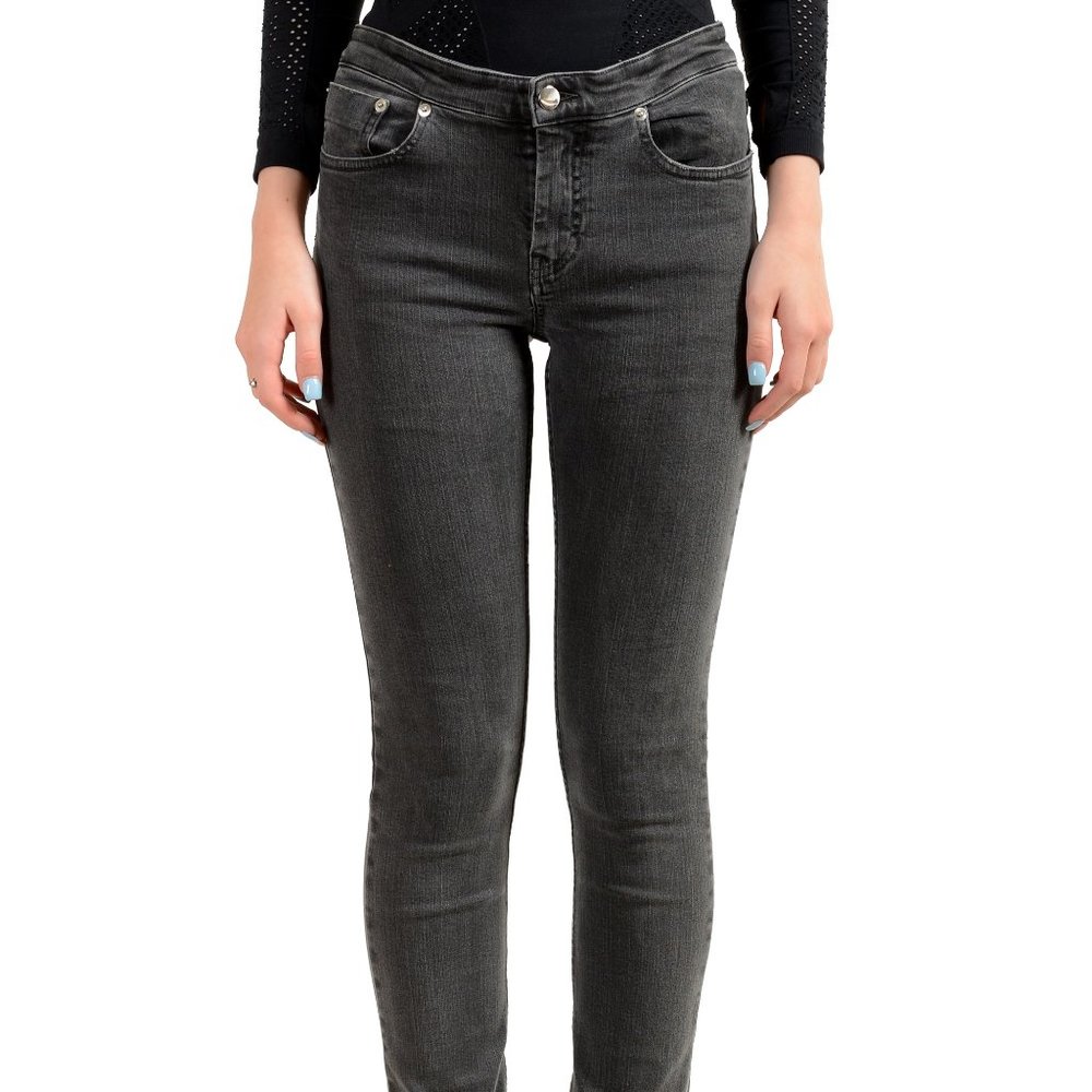 Maison Margiela MM6 Women's Gray Skinny Jeans US M IT 42